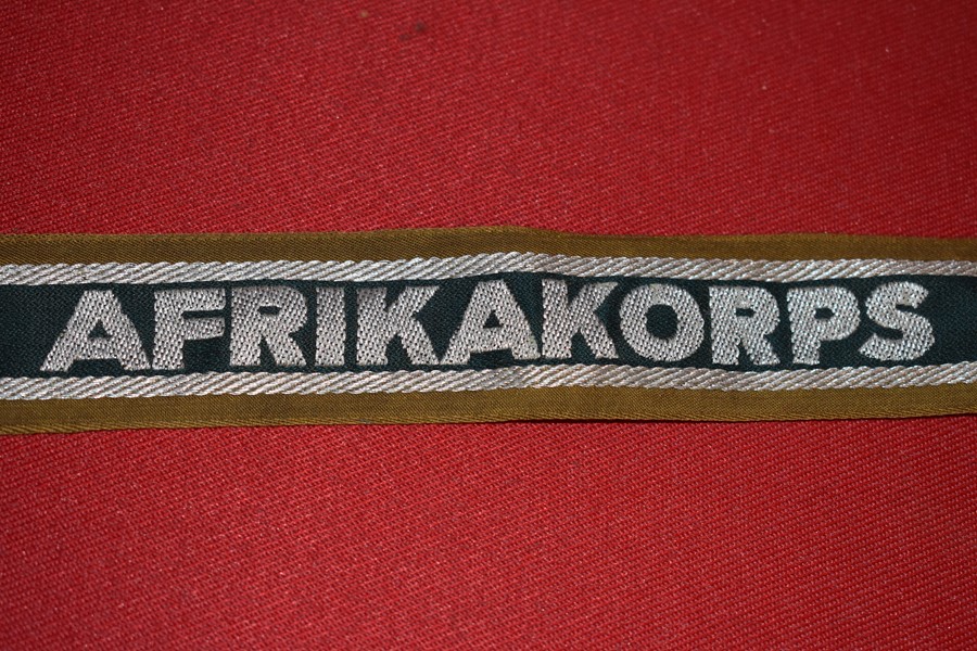 WW2 GERMAN AFRIKA KORPS CUFF TITLE-SOLD